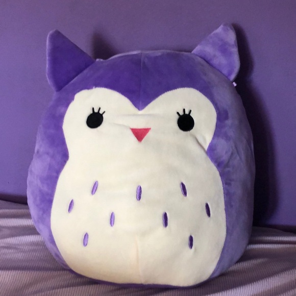 Squishmellow -owl pillow/ purple - Picture 1 of 3